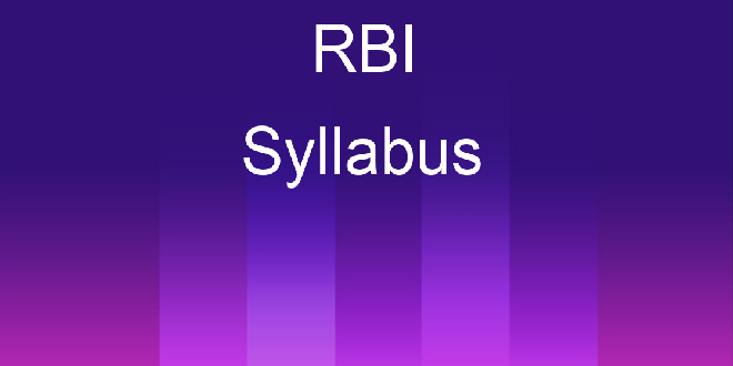What is RBI Grade B syllabus for Prelims